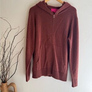 NWOT Unisex Heavy Zip Cashmere Hoodie